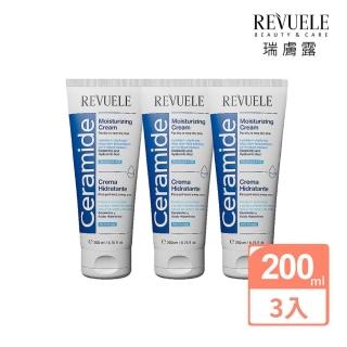 【REVUELE 瑞膚露】神經醯胺保濕乳霜 200ml x3入組(敏弱強效保濕)
