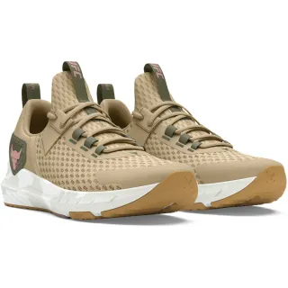 【UNDER ARMOUR】UA 男女同款  巨石強森 Project Rock BSR 4 UFC 訓練鞋 運動鞋 男鞋 女鞋(卡其色)