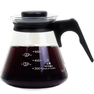 【SYG台玻】耐熱玻璃咖啡壺600ml-日式塑把-隨機(買1送1)