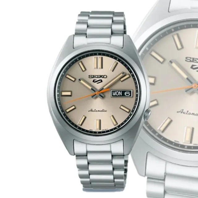 【SEIKO 精工】SNXS系列 復古中性機械腕錶-37.4mm/香檳色(SRPK91K1/4R36-15M0N)