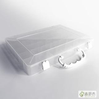 【Greencalm 綠舒市】樹德 手提多格風格小集盒 收納盒 手提盒 分類盒 飾品盒 SO-3122(自由間隔/手提/透明)