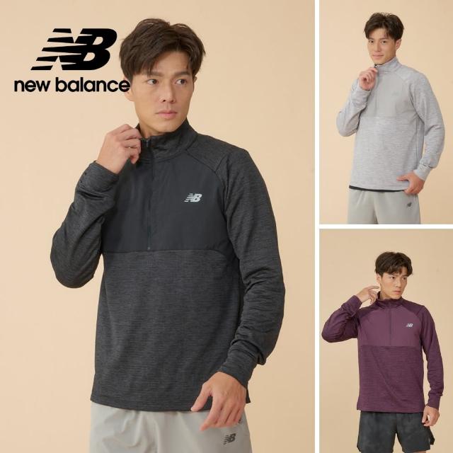 【NEW BALANCE】雙11 NB 快乾吸排刷毛長袖上衣_男性_MT43204AG_MT43204BK_MT43204PLN(美版 版型偏大)