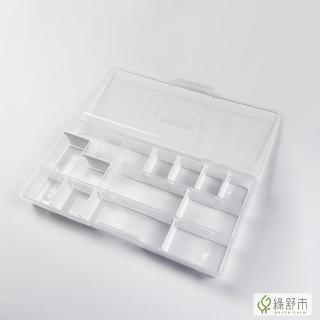 【Greencalm 綠舒市】樹德 中型多格風格小集盒 收納盒 飾品盒 零件盒 文具盒 SO-2714(間隔/分類/透明)