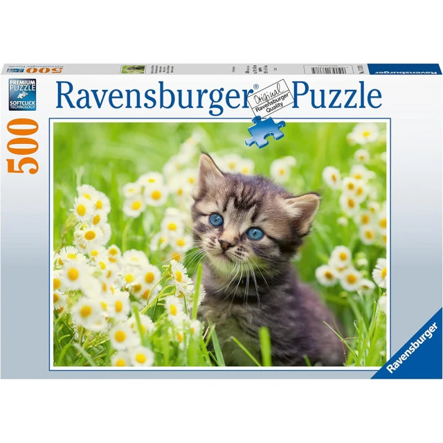 Ravensburger 維寶拼圖 貓咪與花 500片