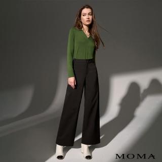 【MOMA】修身錦棉長寬褲(兩色)