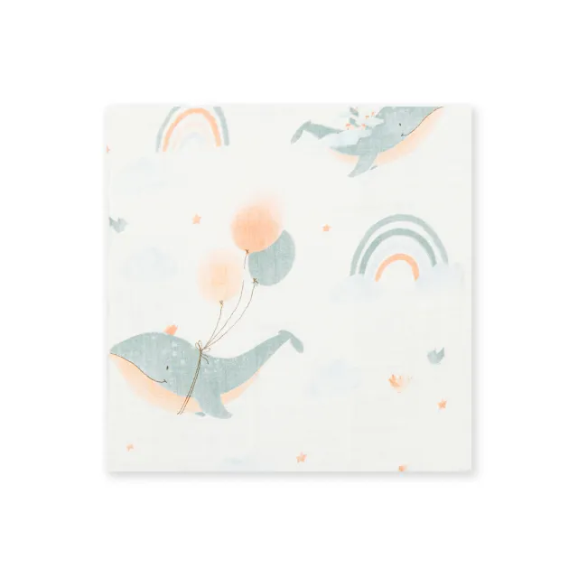 【bimbidreams】★網購獨家★竹纖維紗布包巾 120x120cm+比得兔手搖鈴(推車蓋毯 紗布被 哺乳巾 嬰兒毯)