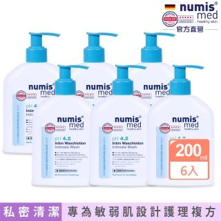 【德國numis med樂美思】pH4.2私密處潔膚露200mlx6入