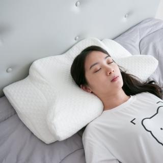 【麗得傢居】蝴蝶涼感枕 記憶枕 乳膠枕(一顆枕頭。多種用法)