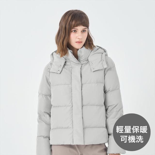 【GIORDANO 佐丹奴】女裝手拍棉連帽外套 E-care輕暖系列(49 草綠色)