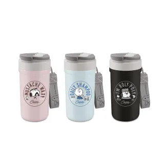 【SENSE LAB·好感製所】Snoopy史努比 理髮廳雙飲內陶瓷塗層真空保溫瓶600ml(通過Intertek檢驗/咖啡杯)