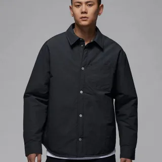 【NIKE 耐吉】長袖上衣 運動 休閒 按扣式 襯衫 喬丹 男款 AS M J AIR JDN TOP 灰黑色(FV7433045)