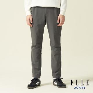 【ELLE ACTIVE】男款 四面彈多口袋平口休閒長褲-深灰色(EA24A2M3403#98)