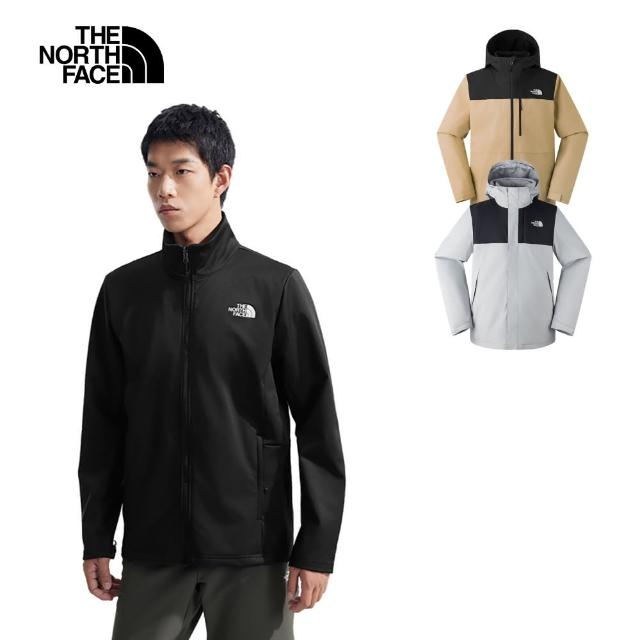 【The North Face】機能保暖-男女款防水透氣抓絨/鋪棉內裡三合一外套(多款任選)