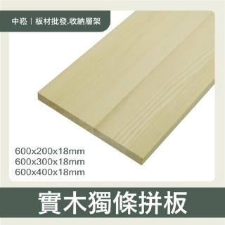 【沃克嚴選】實木獨條拼板 60x40x1.8公分(拼板)