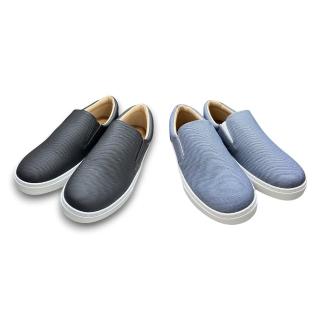 【FUFA Shoes 富發牌】素色簡約男款懶人鞋(休閒鞋 便鞋 防潑水)