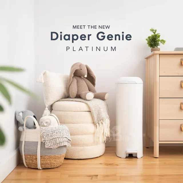 【Diaper Genie】加拿大 Diaper Genie 不鏽鋼 EZ 雙重鎖臭尿布處理器 專用易撕袋補充盒*6入(易撕 鎖臭)