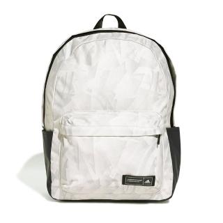 【adidas 愛迪達】Classics AOP 2 後揹包 雙肩揹包 書包 運動 休閒 訓練 愛迪達 米灰(IX6806)