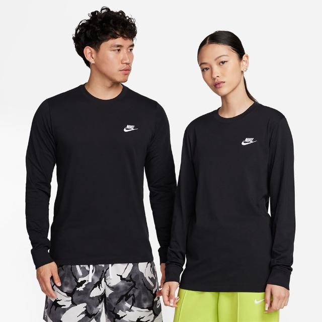 【NIKE 耐吉】AS M NSW CLUB TEE - LS 黑 上衣 男女 長袖 上衣 運動(AR5194-010 ∞)