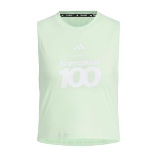 【adidas 愛迪達】LM W Tank 女 背心 圓領 運動 訓練 慢跑 吸濕排汗 衣背開口 淺綠(JY3023)