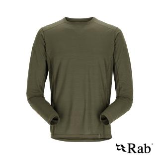 【RAB】Syncrino Base LS Tee 羊毛混紡長袖排汗衣 男款 橄欖綠 #QBL32