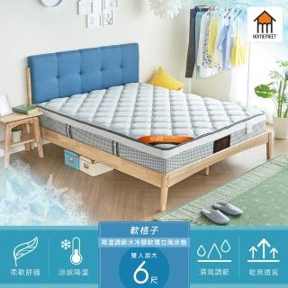 【H&D 東稻家居】HOME MEET-天絲涼感釋壓獨立筒床墊-雙人加大6尺(獨立筒床墊 雙人加大 6尺)