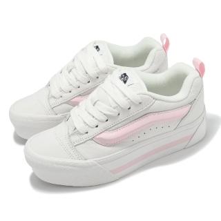【VANS】休閒鞋 Knu Stack 男鞋 女鞋 白 粉紅 厚底 厚鞋舌 寬鞋帶 小白鞋(VN000CP6YL7)