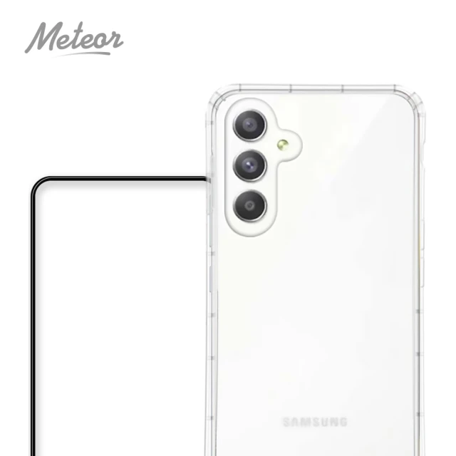 Meteor Samsung Galaxy A16 5G 手機保護超值2件組-活動品(透明空壓殼+鋼化膜)