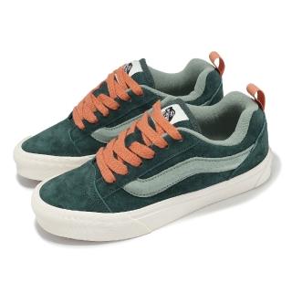 【VANS】休閒鞋 Knu Skool 綠 橘 男鞋 女鞋 膠底 厚鞋舌 復古 麂皮(VN0009QC2LN)