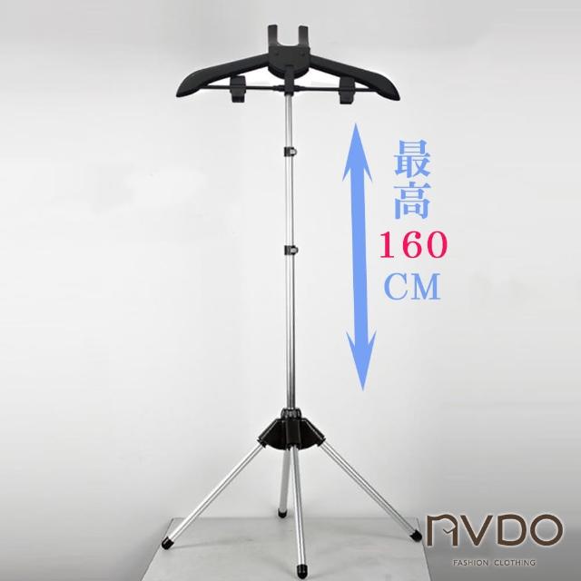 【NVDO】伸縮型可折疊掛燙衣架(買即贈手持燙衣板/燙衣板/燙衣架/掛燙機 電熨斗可用/A318A)