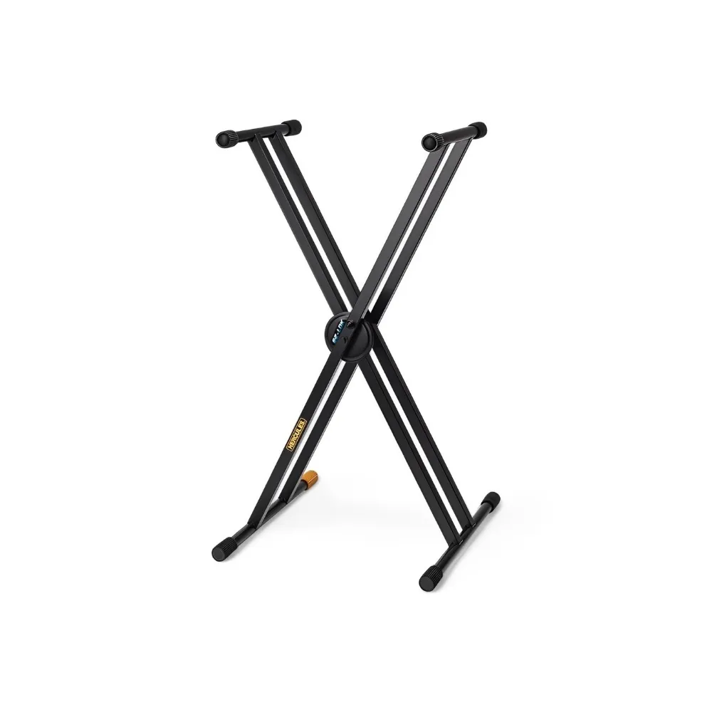 【Hercules 海克力斯】KS120B 雙X型電子琴架／穩固可靠的支撐(鍵盤架 KB架 鋼琴架 琴架 數位鋼琴架)