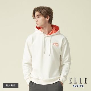 【ELLE ACTIVE】男款 連帽長袖上衣-白色(EA24A2F1403#90)