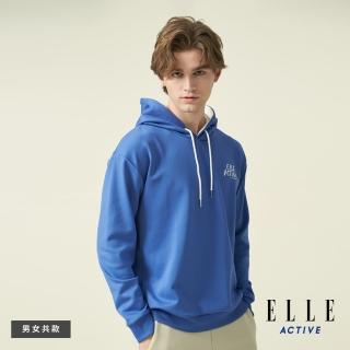 【ELLE ACTIVE】男款 連帽長袖上衣-寶藍色(EA24A2F1403#36)