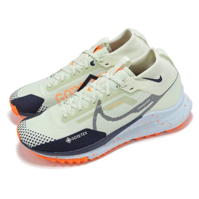 NIKE 耐吉 越野跑鞋 React Pegasus Trail 4 GTX 男女鞋 綠 防水 緩衝 戶外 運動鞋(HM9728-001)