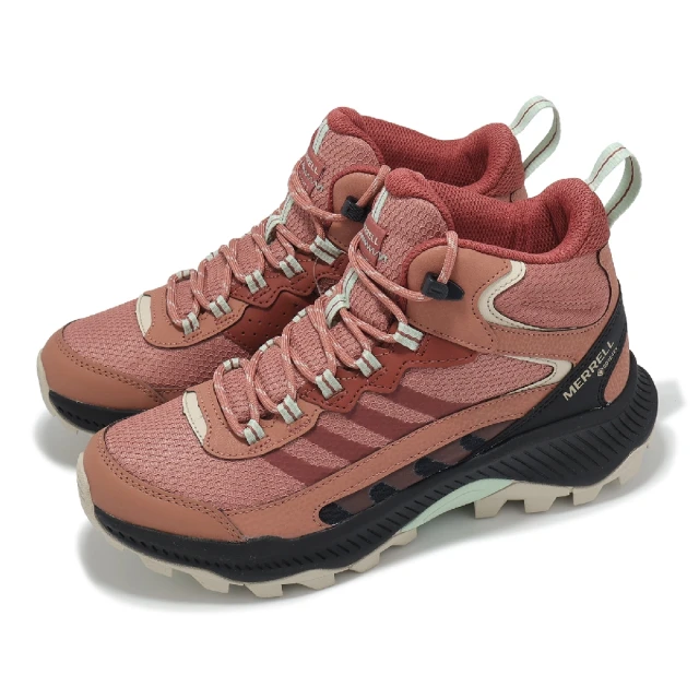 MERRELL 戶外鞋 Speed Strike 2 Mid GTX 女鞋 岩石紅 防水 中筒 抓地 登山鞋(ML038264)