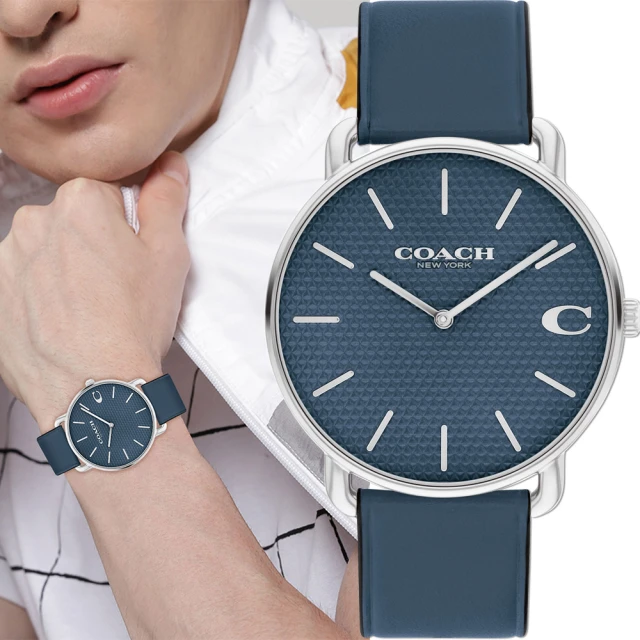 COACH C字Logo皮帶手錶 男錶 41mm(CO14602722)