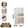【ONE HOUSE】55寬4層/65寬3層_新式升級流川摺疊雙開門收納櫃_餐邊櫃任選(廚房架/層架/置物櫃/電器櫃)