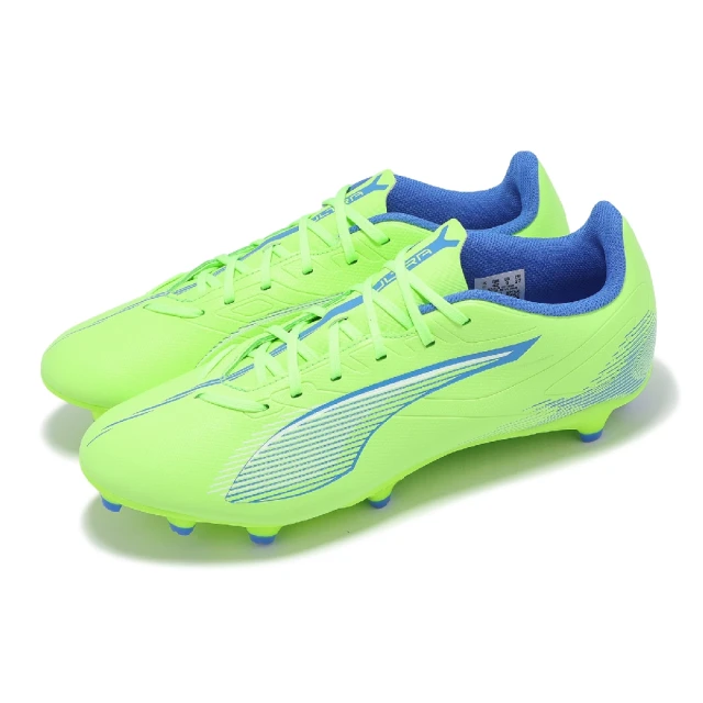 PUMA 足球鞋 Ultra Play FG/AG 男鞋 綠 藍 抓地 短草皮 運動鞋(107689-03)