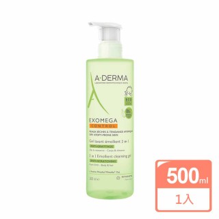【A-DERMA 艾芙美】新葉益護佳洗髮沐浴精500ml