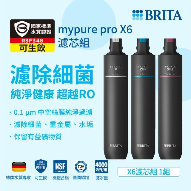 【德國BRITA官方】mypure pro X6 濾芯組(0.1微米中空絲膜)