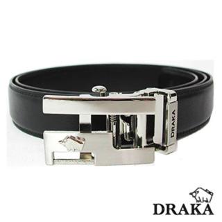 【DRAKA 達卡】時尚男用牛皮自動皮帶(41DK6011)