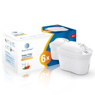 【FAJI】6入組 淨水壺濾芯 家用廚房除垢濾芯 活性炭濾水壺濾芯 b-06
