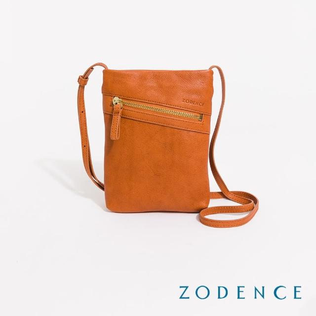 【ZODENCE 佐登司】CHOCCO義大利植鞣革手機包(駝)