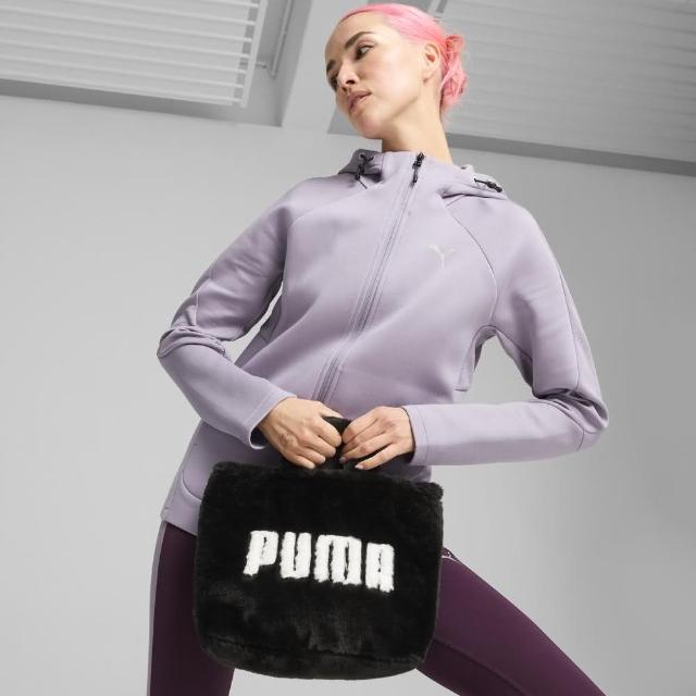 【PUMA】Core Fur Mini 黑色 毛絨 側背 休閒 中性 托特包(09065701 ∞)