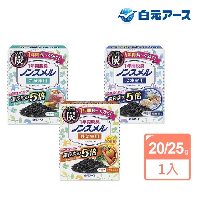 【白元】日本地球製藥 活性碳冰箱除臭劑20/25g(多款任選/平行輸入)