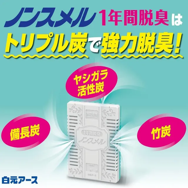 【白元】日本地球製藥 活性碳冰箱除臭劑20/25g(多款任選/平行輸入)