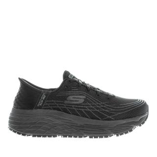 【SKECHERS】Max Cushioning Elite Sr 女 工作鞋 寬楦 瞬穿 黑(108172WBLK)