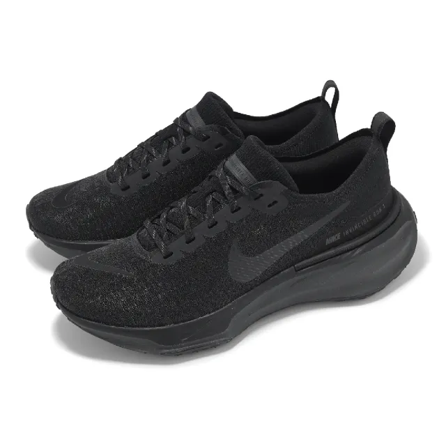 【NIKE 耐吉】慢跑鞋 ZoomX Invincible Run FK 3 男鞋 黑 回彈 緩震 運動鞋(DR2615-005)