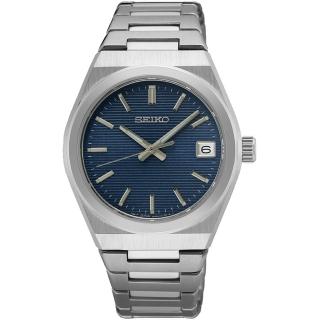 【SEIKO 精工】CS 簡約大三針 藍寶石鏡面 時尚手錶-34mm 情人節 禮物(6N42-00N0B/SUR575P1)