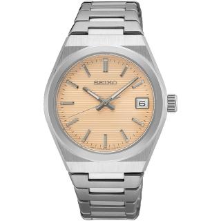 【SEIKO 精工】CS 簡約大三針 藍寶石鏡面 時尚手錶-34mm 情人節 禮物(6N42-00N0P/SUR577P1)