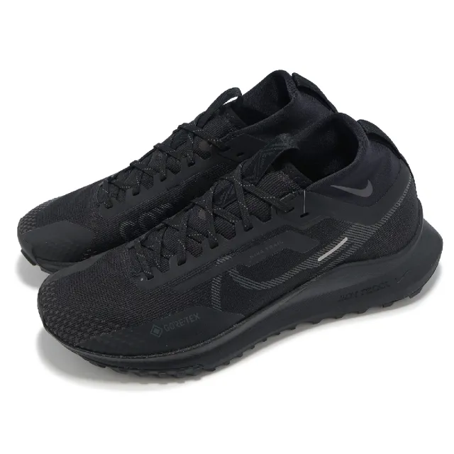 【NIKE 耐吉】防水野跑鞋 React Pegasus Trail 4 GTX V2 男鞋 女鞋 黑 機能 戶外(HM9728-002)